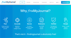 Desktop Screenshot of findmyjournal.com
